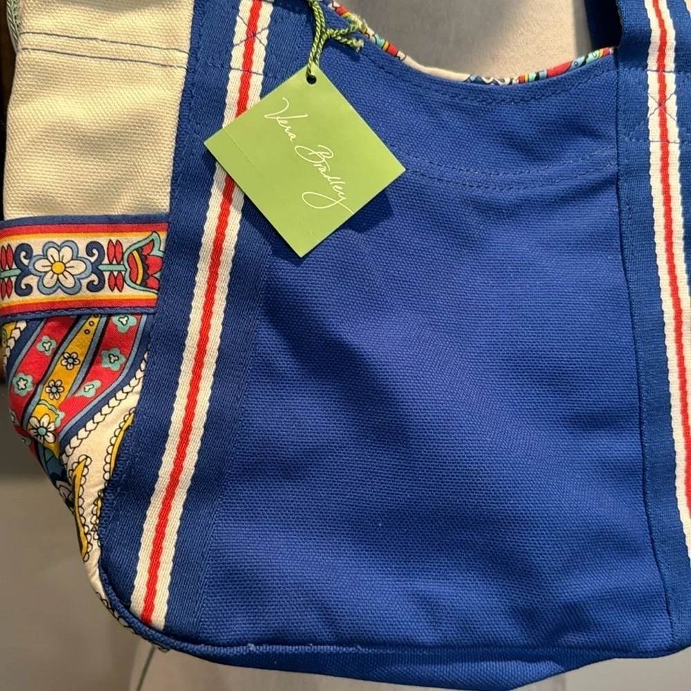 Vera Bradley small Cole lock tote marina paisley NWT